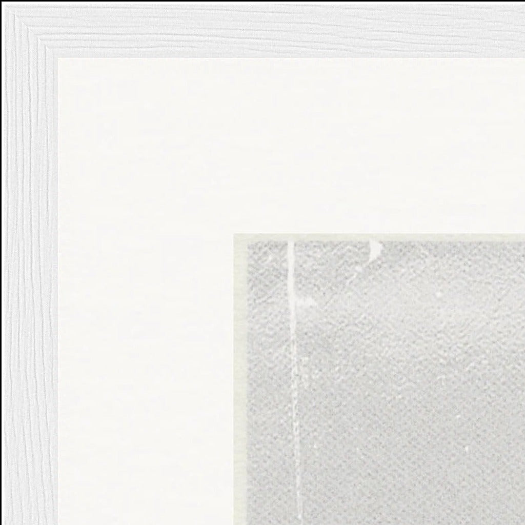 The Space We Share Framed print 40x40 cm / 16x16″ White frame corner detail