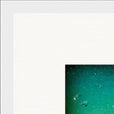 Underwater Flight Framed print 40x40 cm / 16x16″ White frame corner detail
