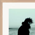 Misty Mind Framed print 40x40 cm / 16x16″ Wood frame corner detail