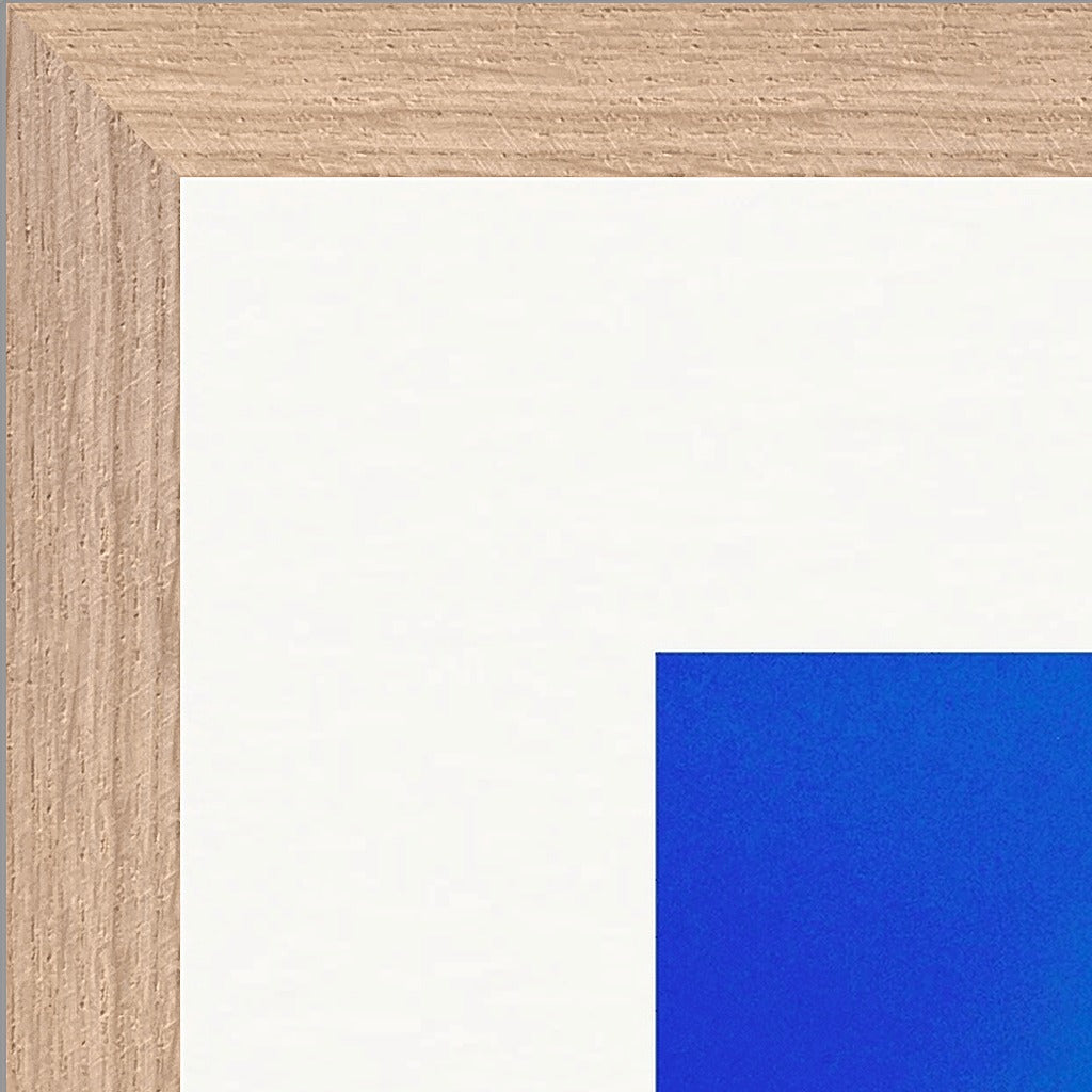 Nocturne Velvet Framed print 40x40 cm / 16x16″ Wood frame corner detail