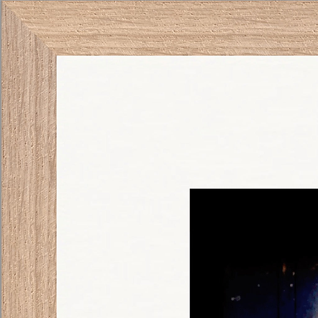 Have a Looksie Framed print 40x40 cm / 16x16″ Wood frame corner detail