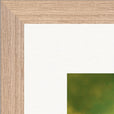 Emerald Storms Framed print 40x40 cm / 16x16″ Wood frame corner detail