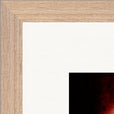 Chromatic Kiss Framed print 40x40 cm / 16x16″ Wood frame corner detail