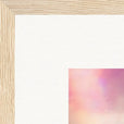 Indigo Sky Framed print 40x40 cm / 16x16″ Wood frame corner detail