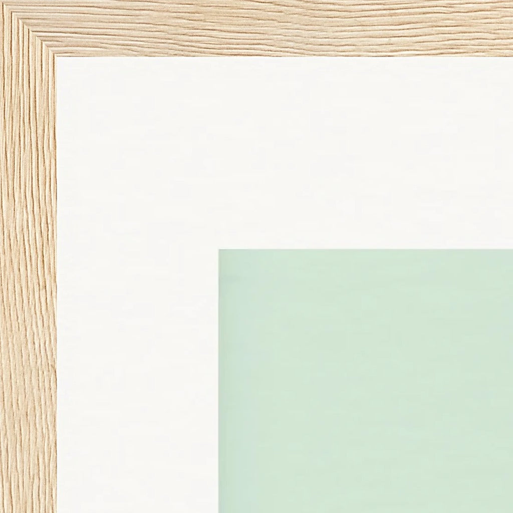 Lacey Leg Framed print 40x40 cm / 16x16″ Wood frame corner detail
