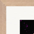 Dancing in Colours Framed print 40x40 cm / 16x16″ Wood frame corner detail