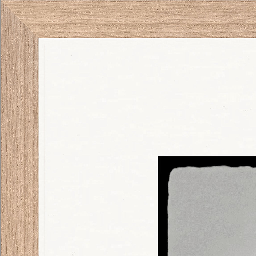 Circle of Life Framed print 40x40 cm / 16x16″ Wood frame corner detail