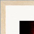 Chromatic Kiss Framed print 40x40 cm / 16x16″ Wood frame corner detail