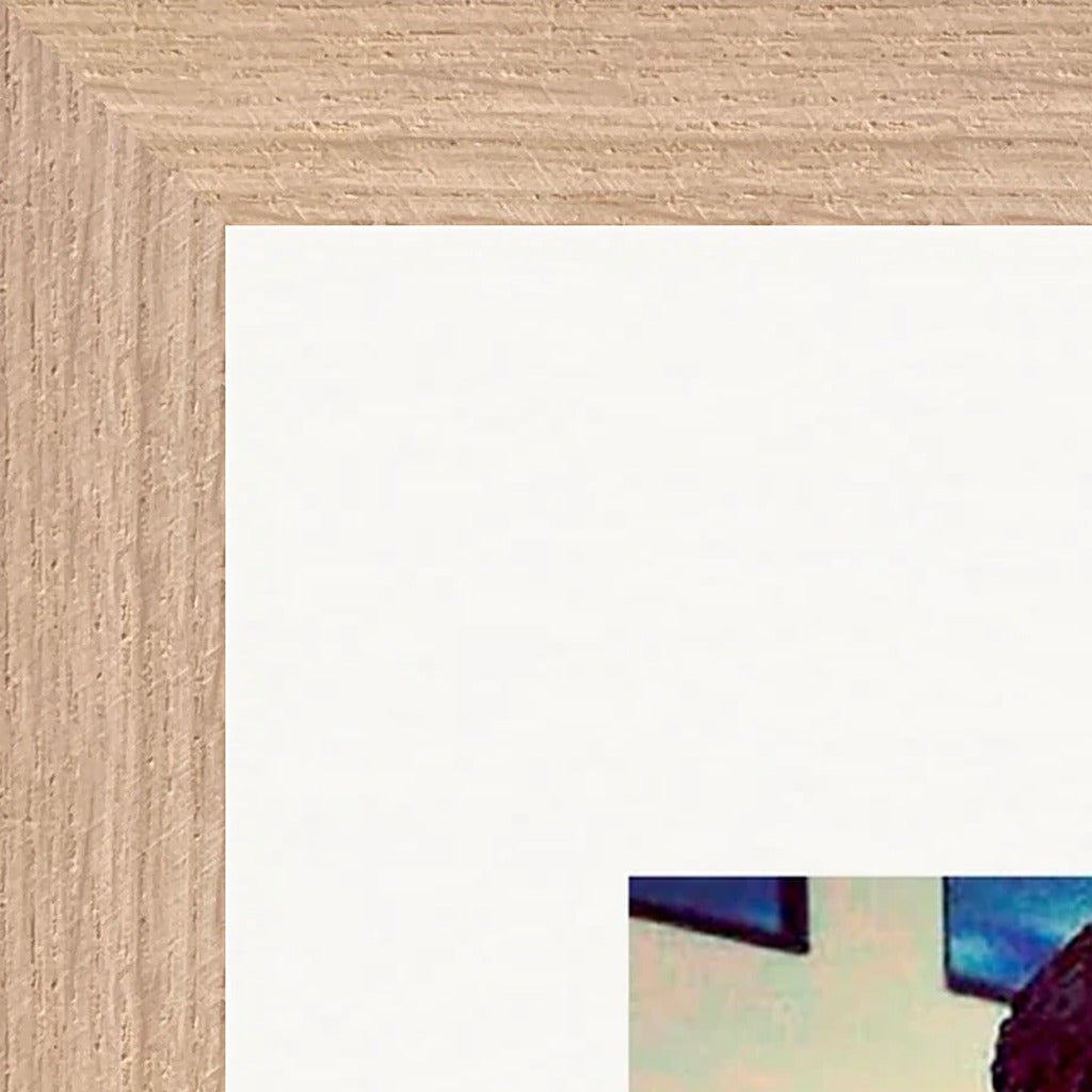 Wash It Framed print 40x40 cm / 16x16″ Wood frame corner detail