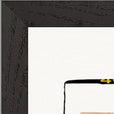 Kiss My Ass Framed print 40x50 cm / 16x20″ Black frame corner detail