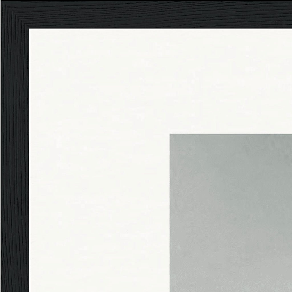 Everyday Hero Framed print 40x50 cm / 16x20″ Black frame corner detail