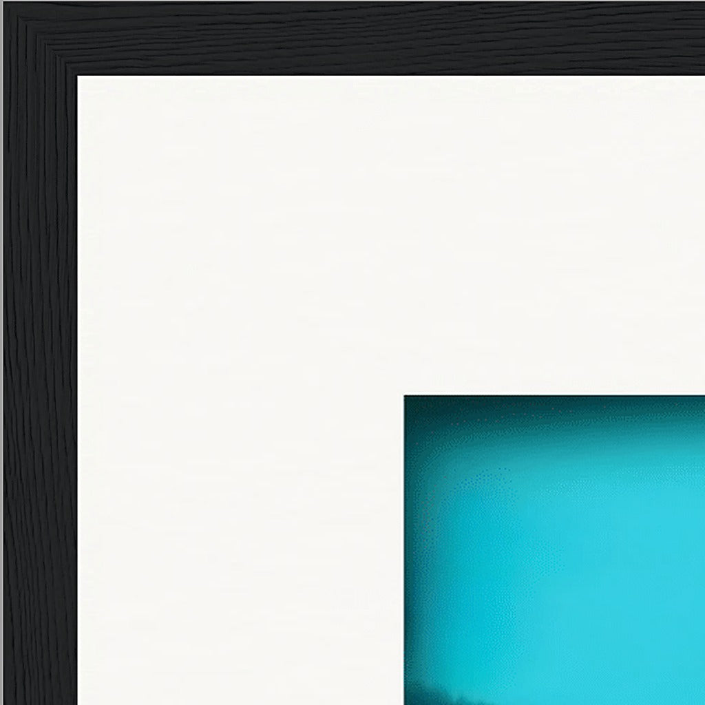 Northern Soul Framed print 40x50 cm / 16x20″ Black frame corner detail