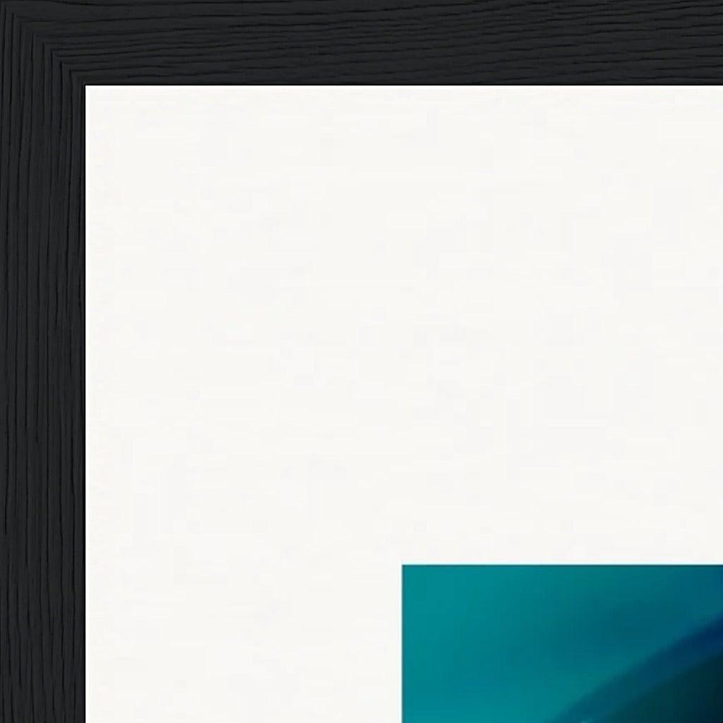 Around and Around Framed print 40x50 cm / 16x20″ Black frame corner detail