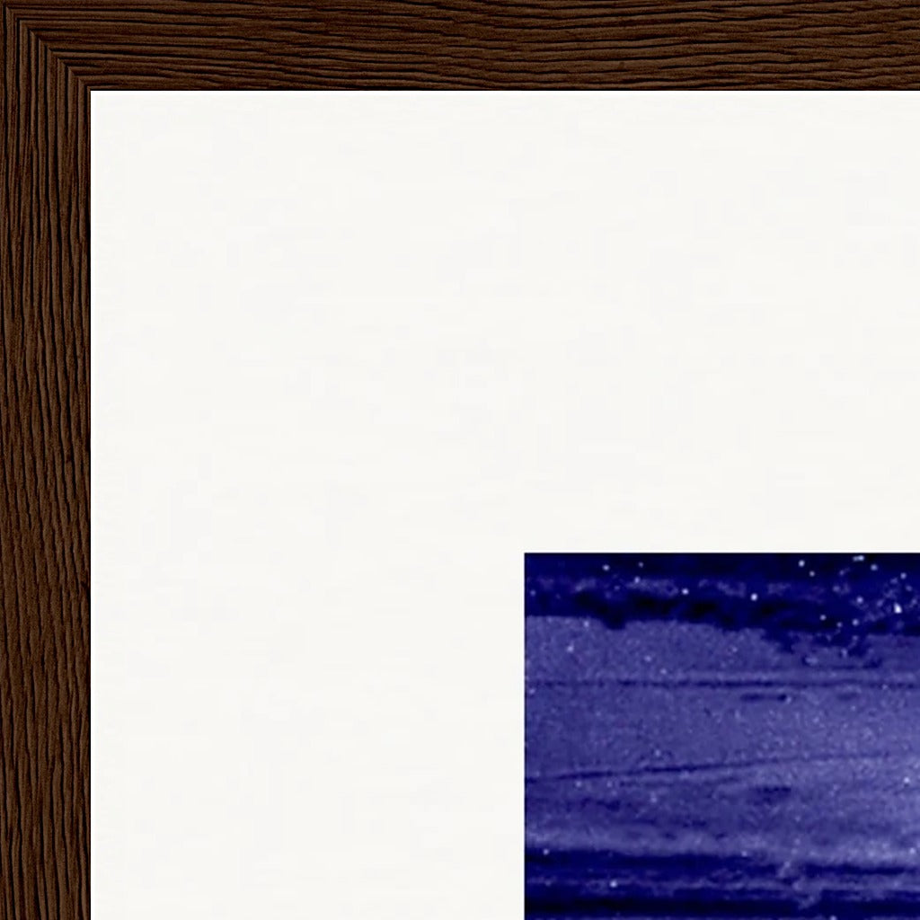 The Unwritten Path Framed print 40x50 cm / 16x20″ Dark wood frame corner detail