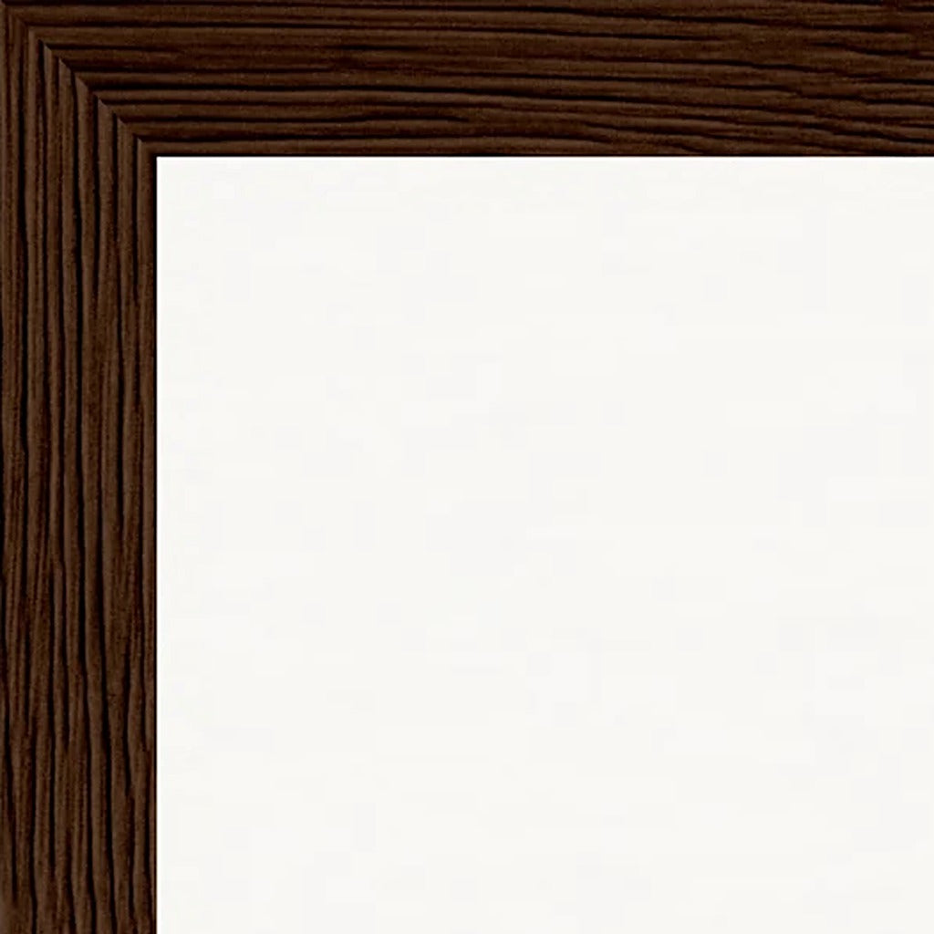 Indigo Sky Framed print 40x50 cm / 16x20″ Dark wood frame corner detail