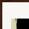 Shadow of Self Framed print 40x50 cm / 16x20″ Dark wood frame corner detail