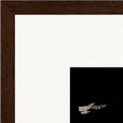 Vibe of Life Framed print 40x50 cm / 16x20″ Dark wood frame corner detail