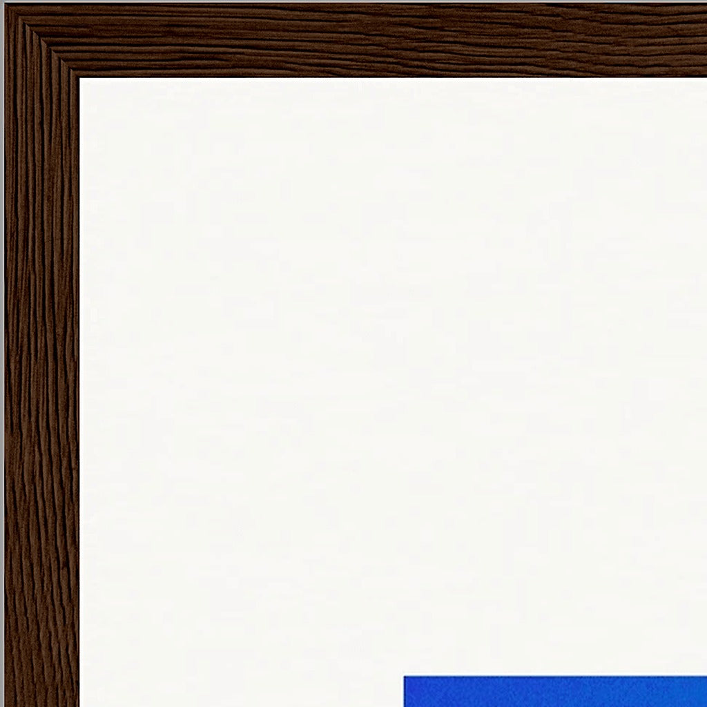 Nocturne Velvet Framed print 40x50 cm / 16x20″ Dark wood frame corner detail