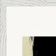 Shadow of Self Framed print 40x50 cm / 16x20″ White frame corner detail