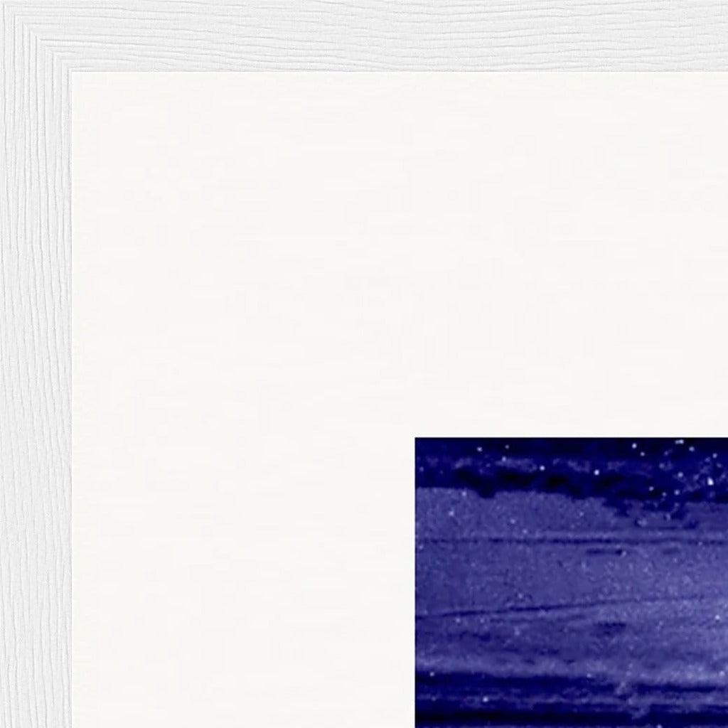 The Unwritten Path Framed print 40x50 cm / 16x20″ White frame corner detail