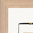 Kiss My Ass Framed print 40x50 cm / 16x20″ Wood frame corner detail
