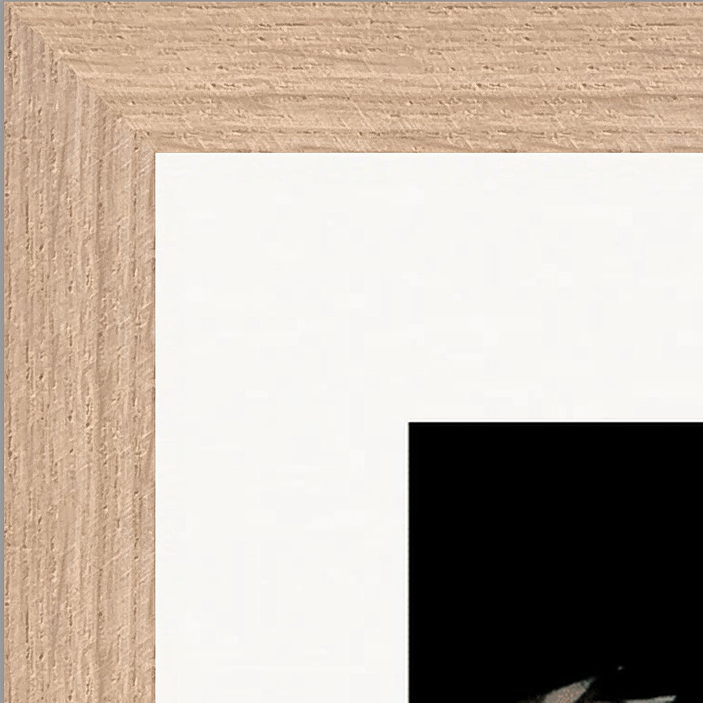 Vibe of Life Framed print 40x50 cm / 16x20″ Wood frame corner detail