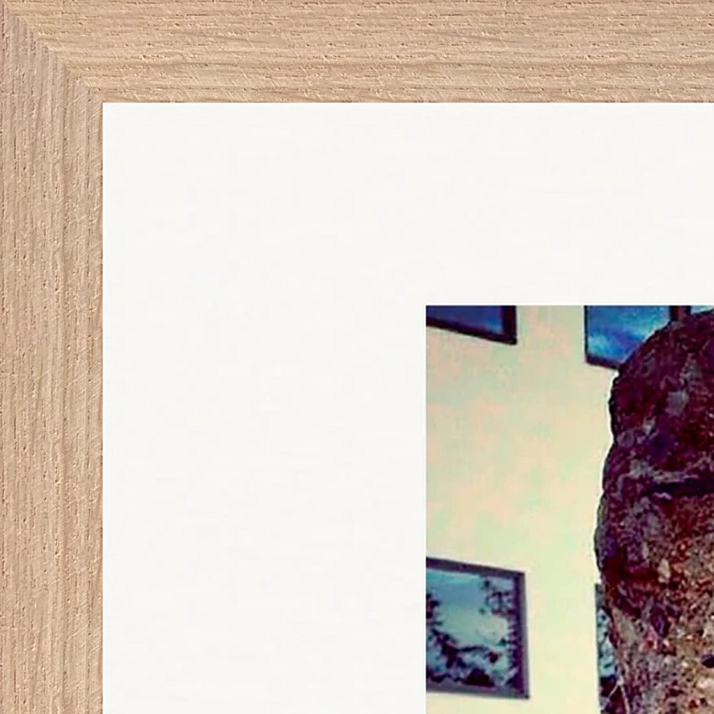 Wash It Framed print 40x50 cm / 16x20″ Wood frame corner detail