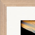 Cosmic Reflections Framed print 40x50 cm / 16x20″ Wood frame corner detail