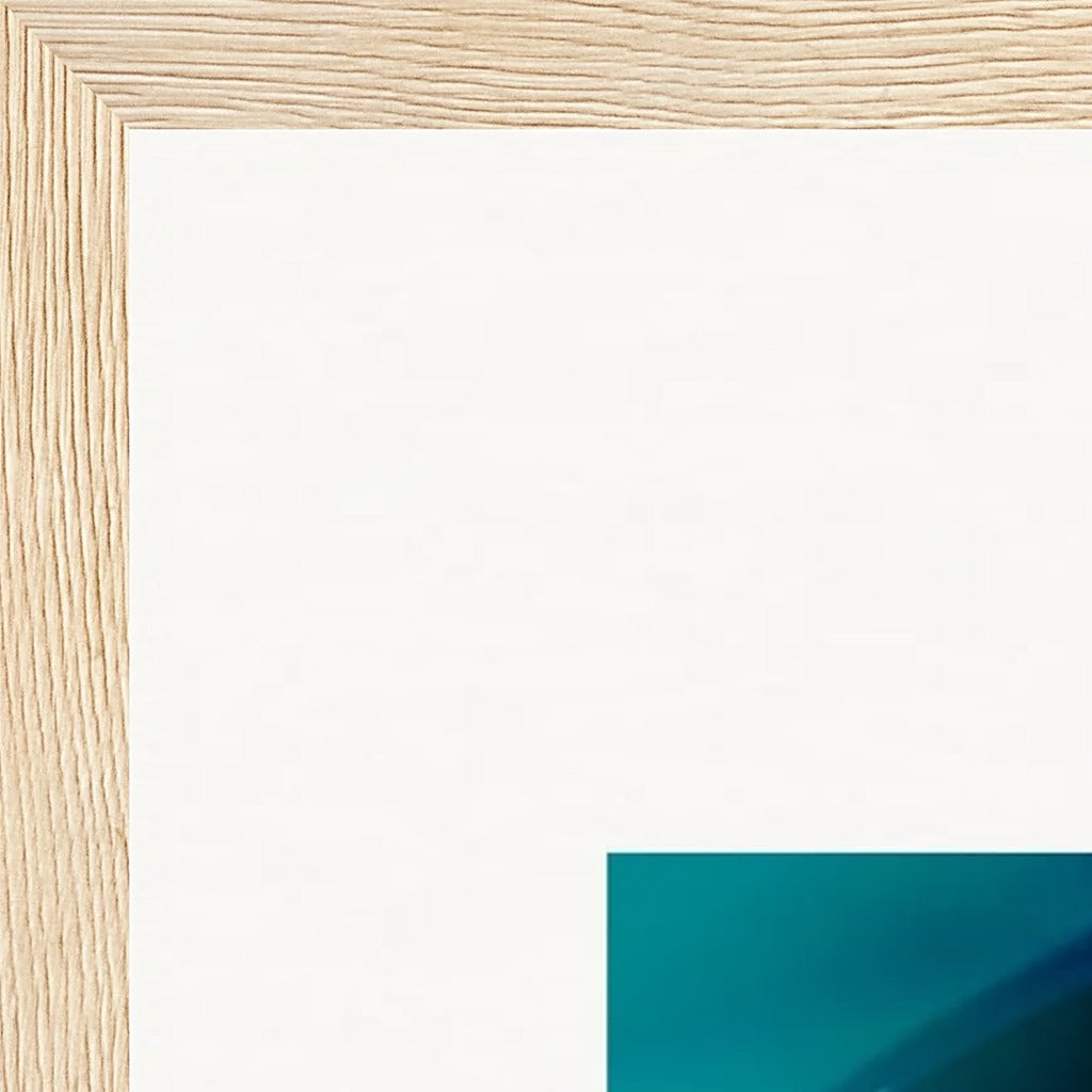 Around and Around Framed print 40x50 cm / 16x20″ Wood frame corner detail
