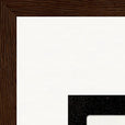 Little Secret Framed print 40x60 cm / 16x24″ Dark wood frame corner detail