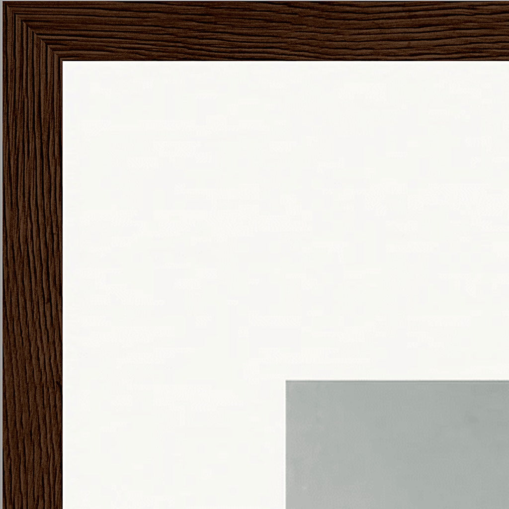 Everyday Hero Framed print 40x60 cm / 16x24″ Dark wood frame corner detail