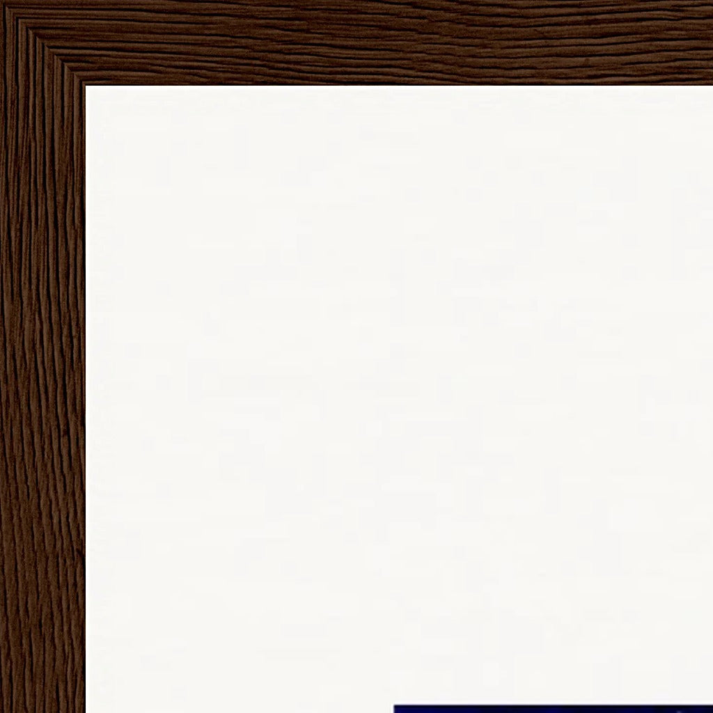 The Unwritten Path Framed print 40x60 cm / 16x24″ Dark wood frame corner detail
