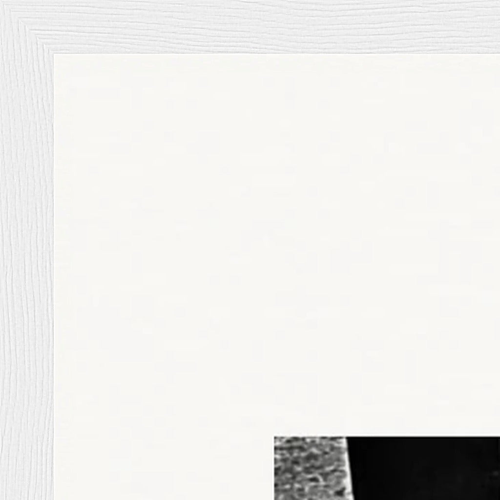 This is Where He Stood Framed print 40x60 cm / 16x24″ White frame corner detail