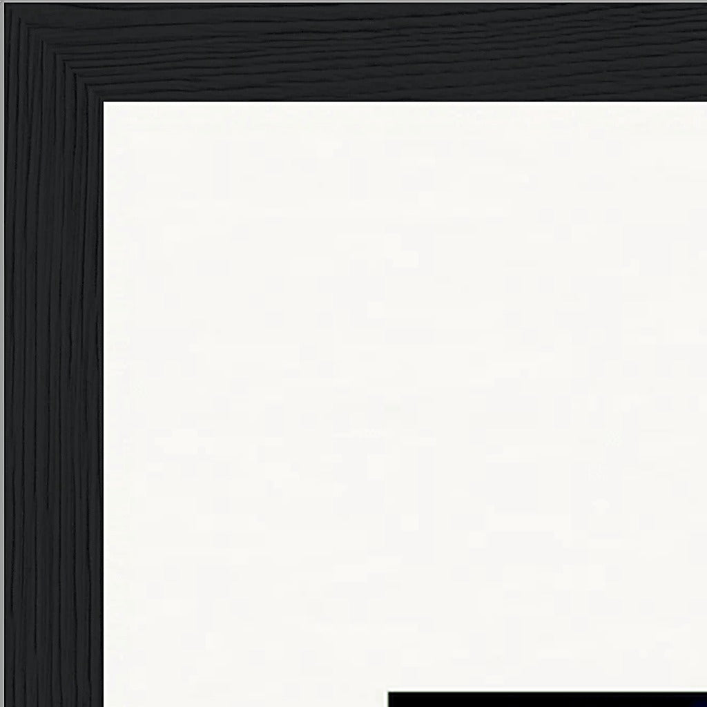 Bubbles and Sky Sticks Framed print A2 (42 x 59.4  cm) Black frame corner detail