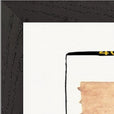 Kiss My Ass Framed print A2 (42 x 59.4  cm) Black frame corner detail