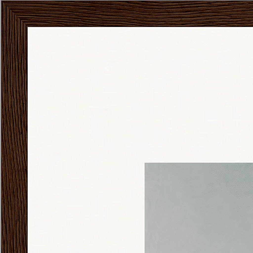 Everyday Hero Framed print A2 (42 x 59.4  cm) Dark wood frame corner detail