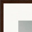 Everyday Hero Framed print A2 (42 x 59.4  cm) Dark wood frame corner detail