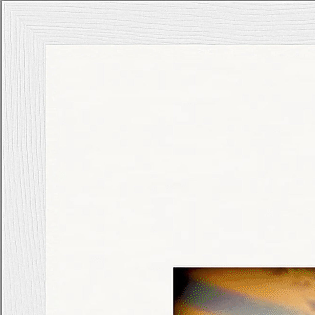 Cosmic Reflections Framed print A2 (42 x 59.4  cm) White frame corner detail