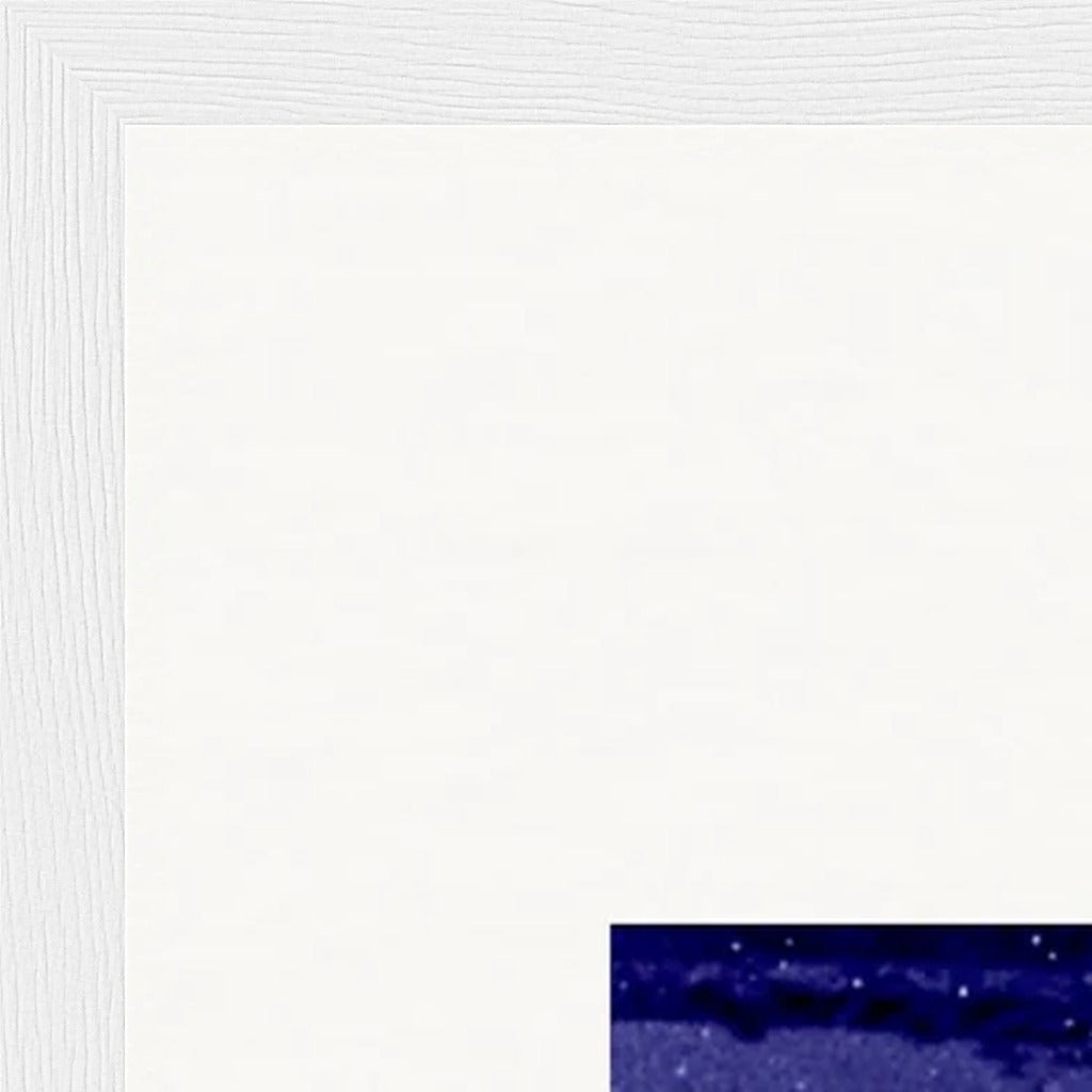 The Unwritten Path Framed print A2 (42 x 59.4  cm) White frame corner detail