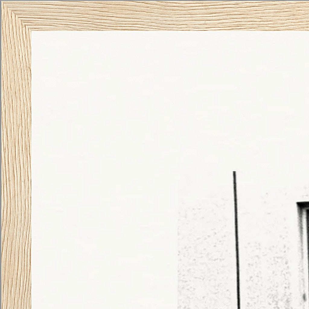 The Urban Matrix Framed print A2 (42 x 59.4  cm) Wood frame corner detail