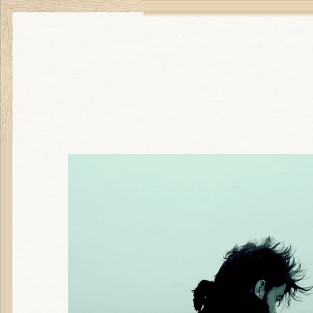 Misty Mind Framed print A2 (42 x 59.4  cm) Wood frame corner detail
