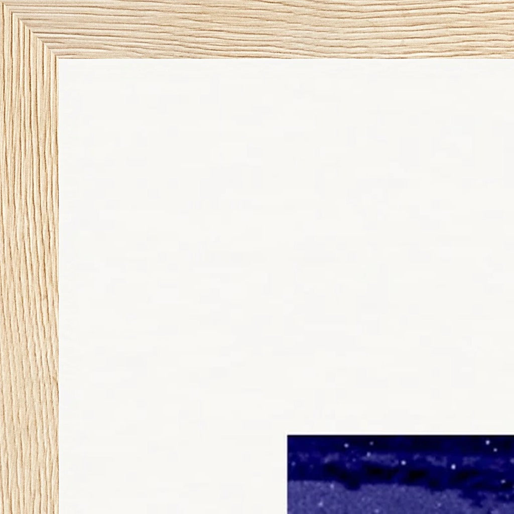 The Unwritten Path Framed print A2 (42 x 59.4  cm) Wood frame corner detail
