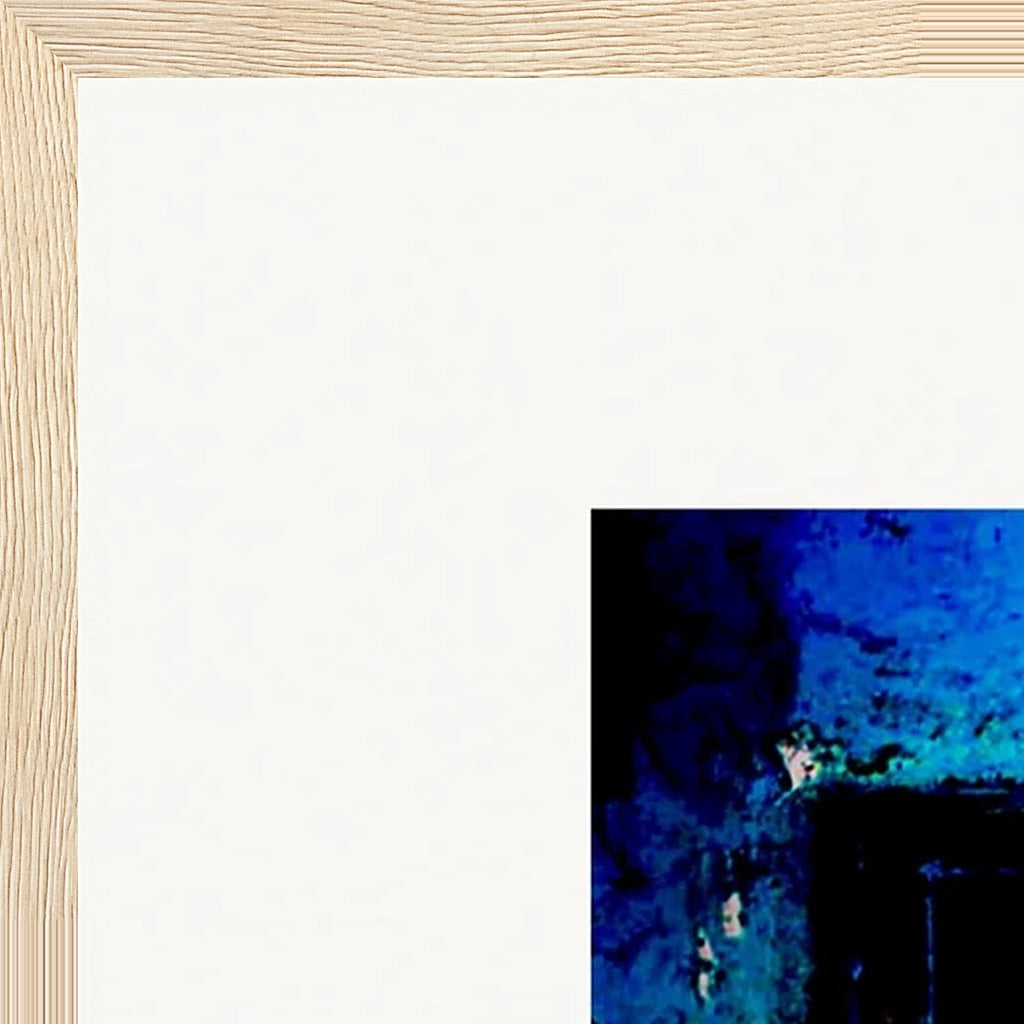 Web of Colours Framed print A2 (42 x 59.4  cm) Wood frame corner detail