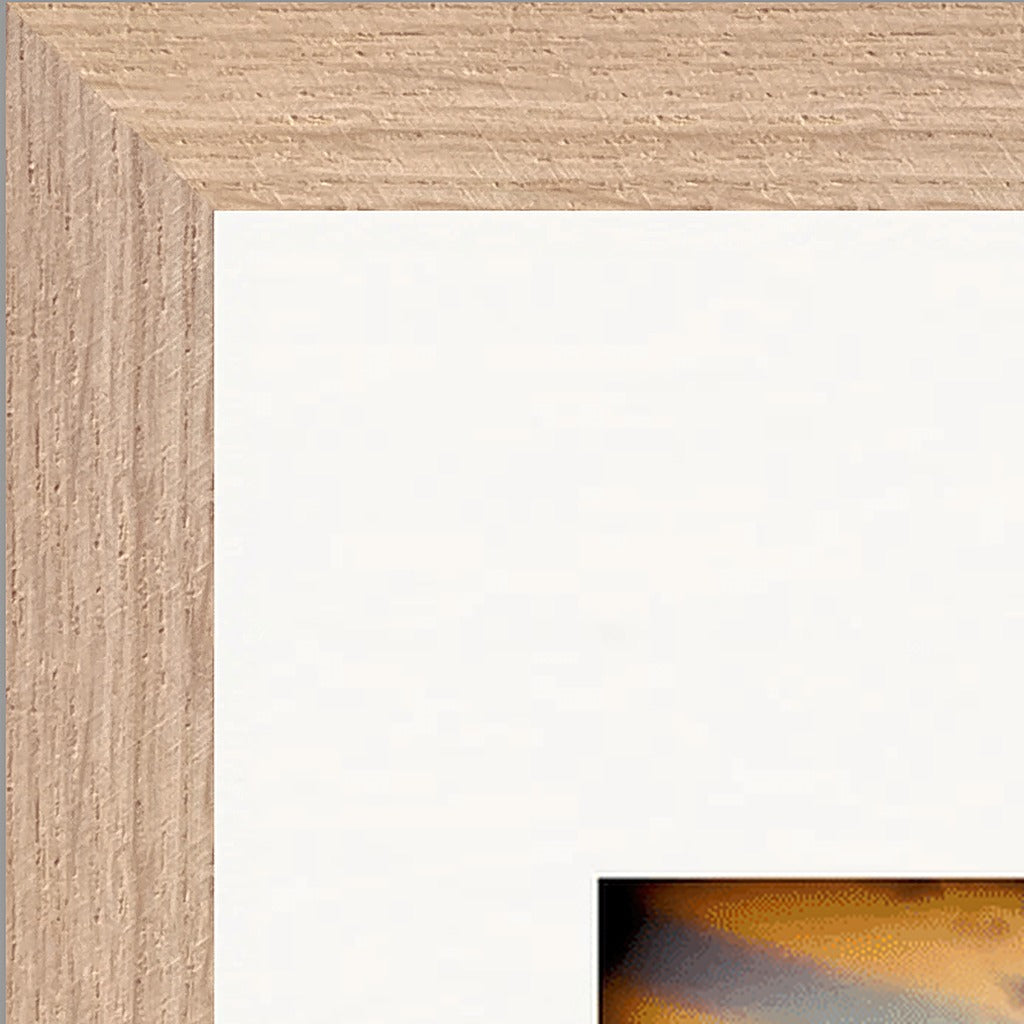 Cosmic Reflections Framed print A2 (42 x 59.4  cm) Wood frame corner detail