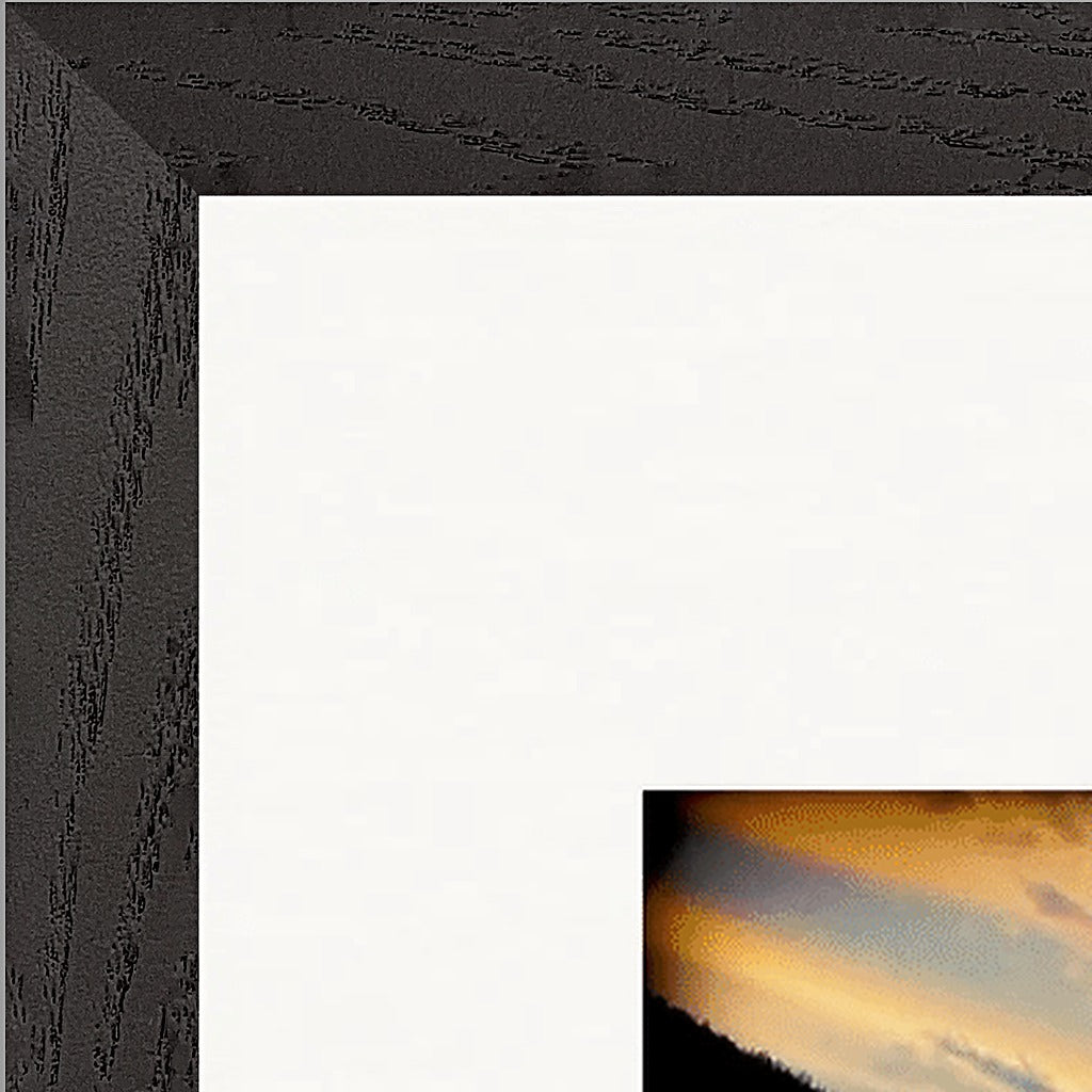 Cosmic Reflections Framed print 45x60 cm / 18x24″ Black frame corner detail