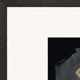 Never too Late Framed print 45x60 cm / 18x24″ Black frame corner detail
