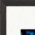 Bubbles and Sky Sticks Framed print 45x60 cm / 18x24″ Black frame corner detail