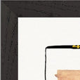 Kiss My Ass Framed print 45x60 cm / 18x24″ Black frame corner detail