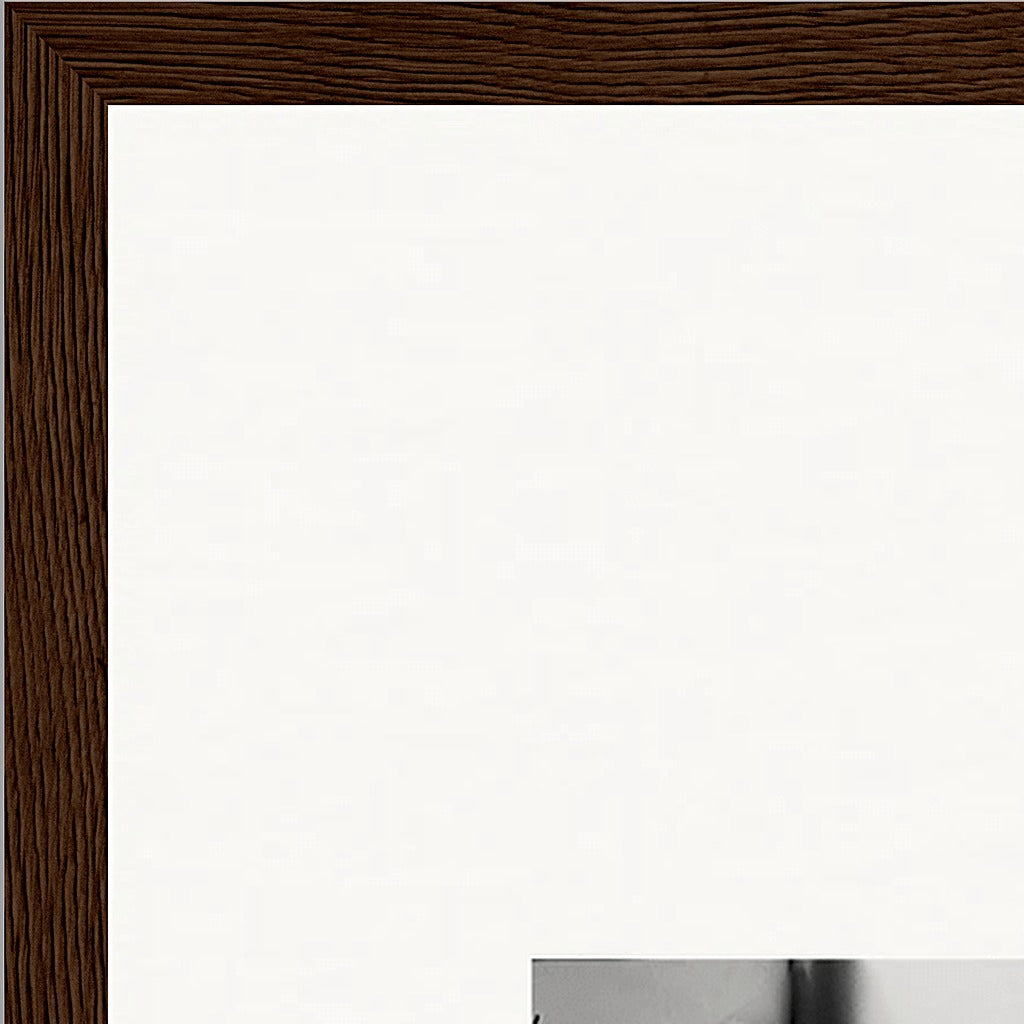 Synch'd Hands Framed print 45x60 cm / 18x24″ Dark wood frame corner detail