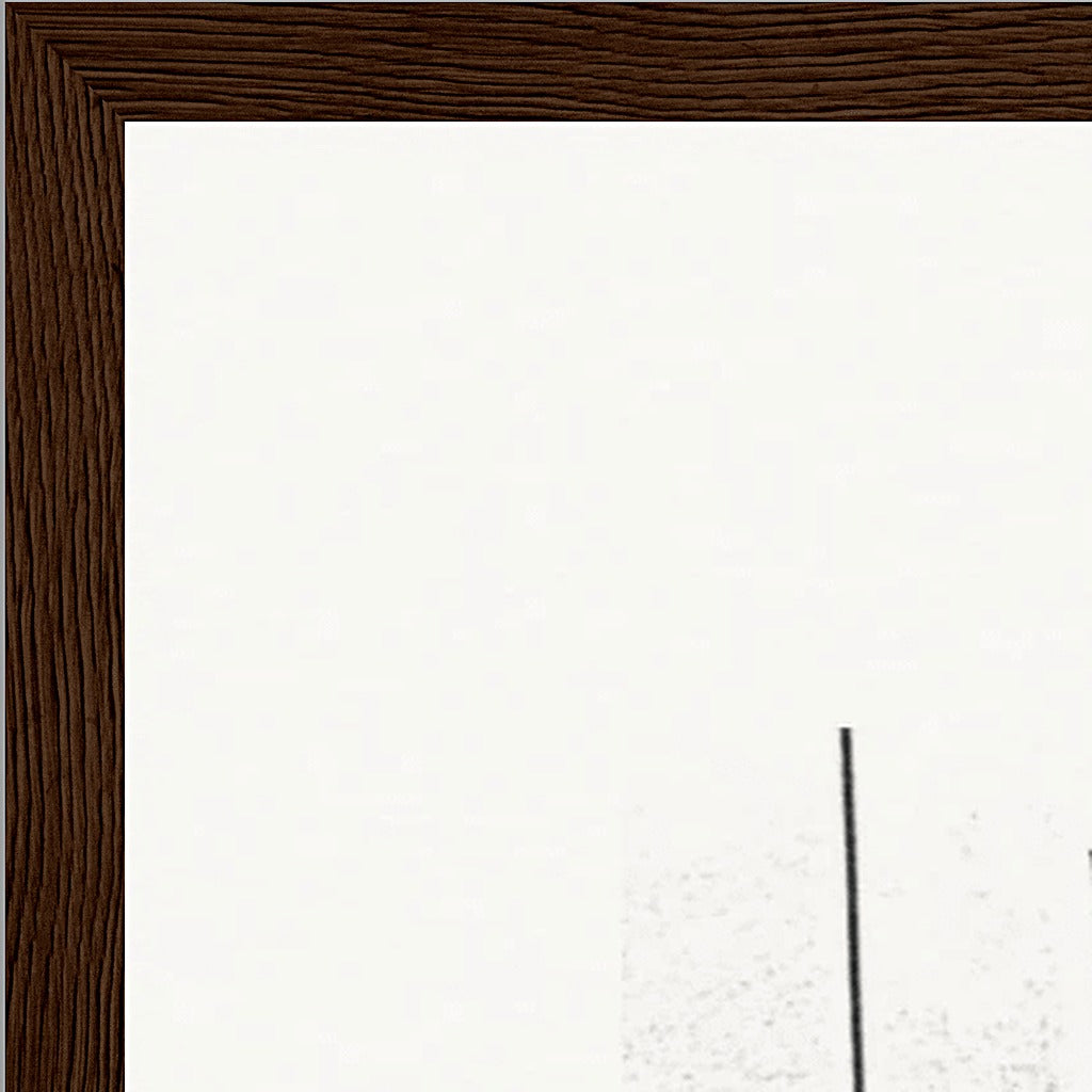 The Urban Matrix Framed print 45x60 cm / 18x24″ Dark wood frame corner detail
